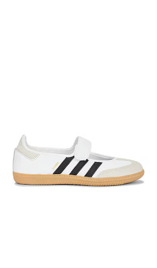 Samba Jane in Footwear White, Silver Metallic & Gum 3 | Revolve Clothing (Global)