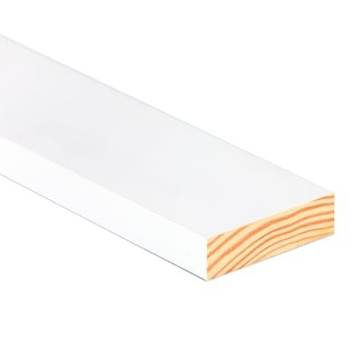 ReliaBilt 1-in x 4-in x 8-Ft Square Edge Primed Spruce Pine Fir Board | Lowe's