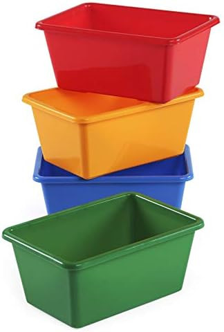 Humble Crew Kids' Small Storage Bins, Primary Colors Set of 4 | Amazon (US)