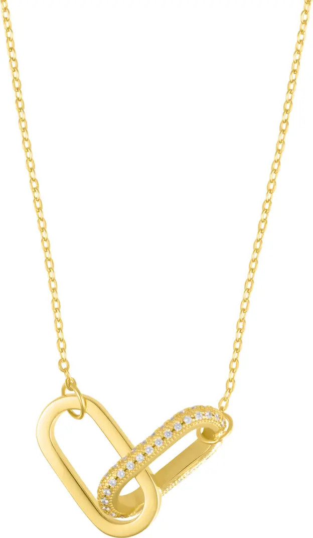 Pavé Link Pendant Necklace | Nordstrom Rack