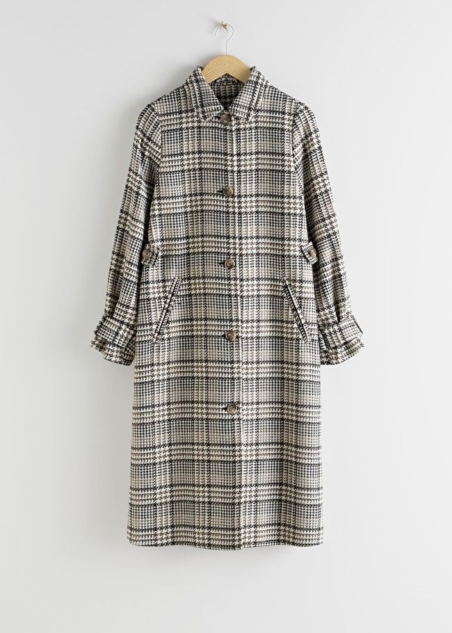 Plaid Check Long Tailored Coat | & Other Stories (EU + UK)