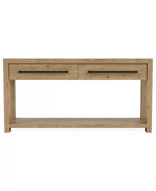 Furniture Davie 60" Wood Sofa Table - Macy's | Macy's