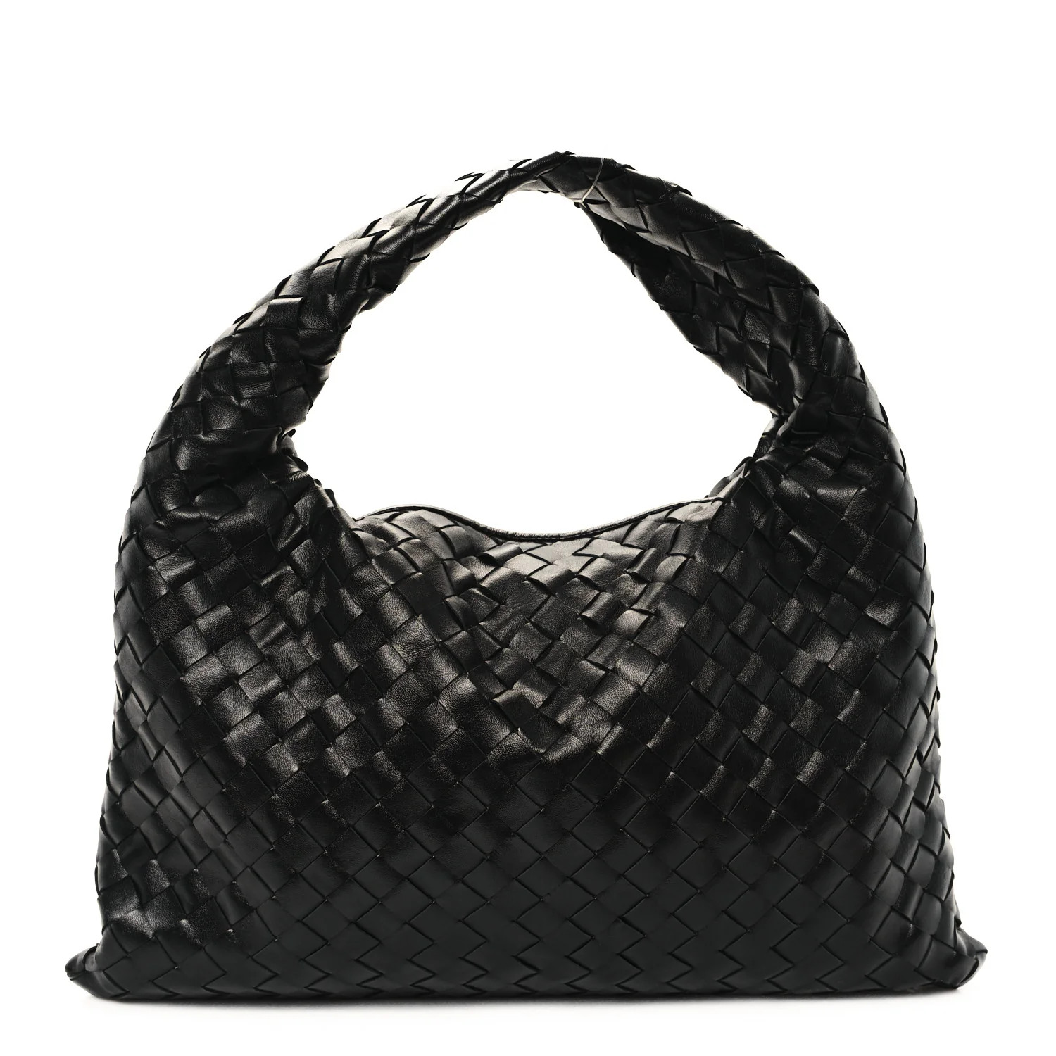 Calfskin Intrecciato Small Hop Black | FASHIONPHILE (US)