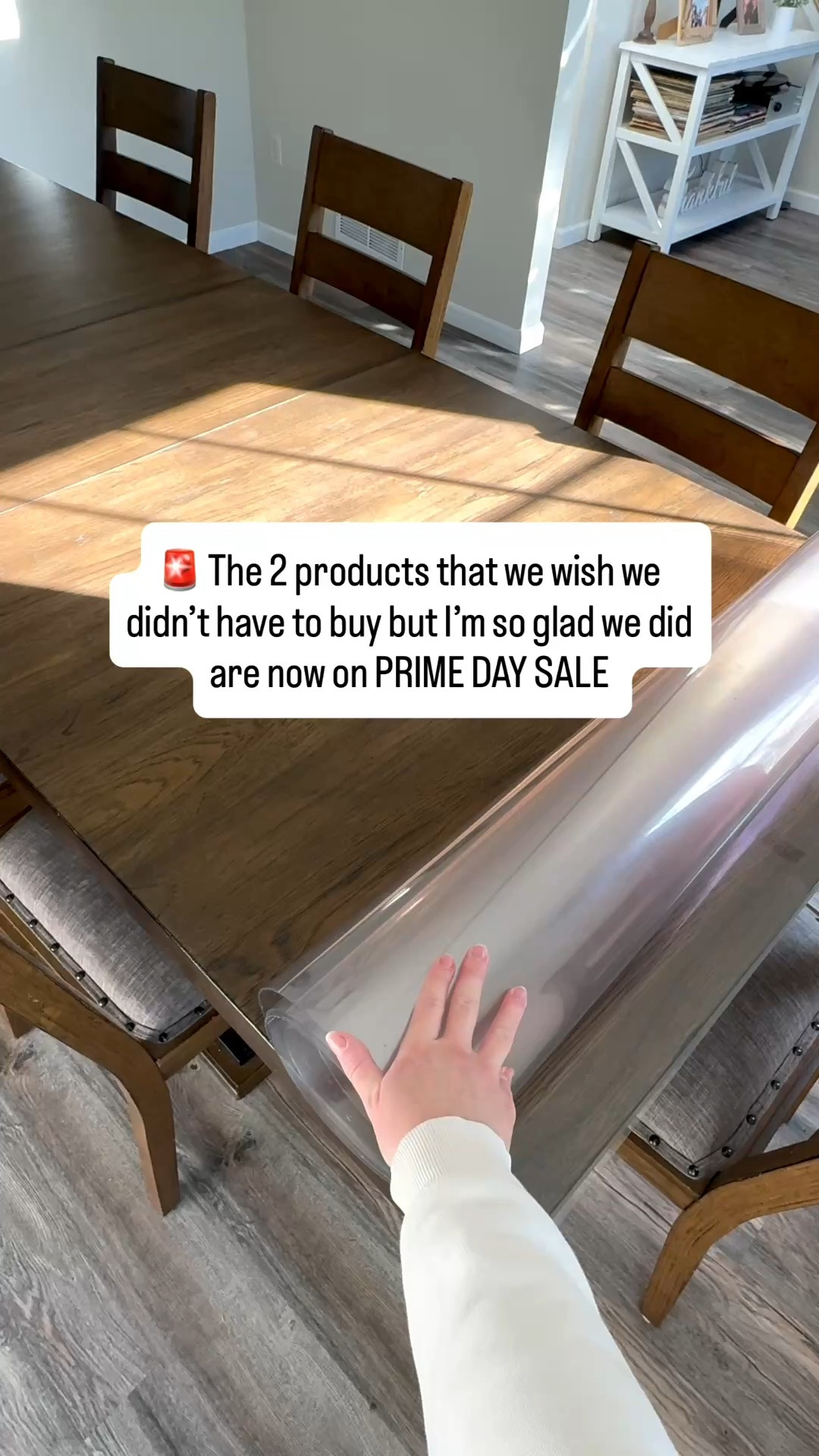 These 2 Amazon finds have saved my sanity as a mom of 3 👏

✔️ The retractable baby gate that keeps little explorers where they’re supposed to be
✔️ The table protector that saves our dining room table from crafts, meals, markers, and everything in between

Both are finally on Prime Day sale, and if you’ve been waiting to grab them, now is the time! 🙌

Family dinner is non-negotiable in our house, and these two products help keep our home functional without sacrificing our furniture.

✨Comment PRIME DAY to have the links sent directly to you! 

#primeday #primedaydeals #primedaymomdeals

#LTKmomlife #LTKHome #LTKKids