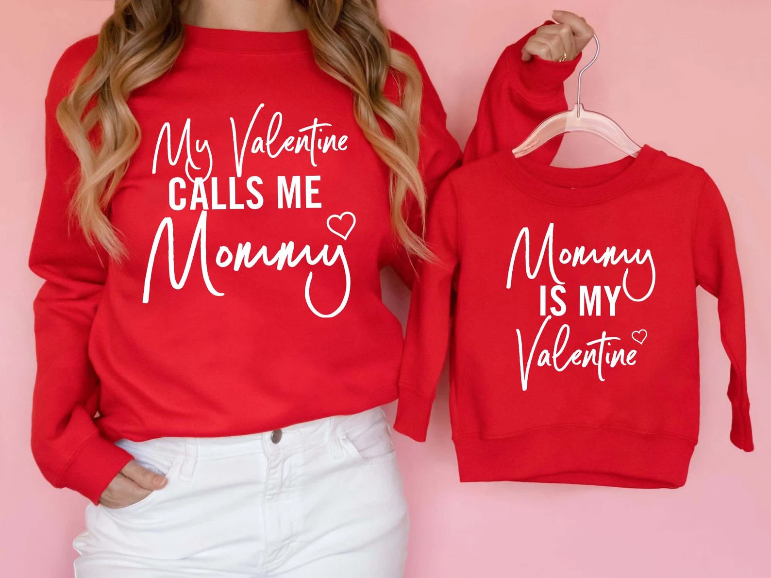 Personalized My Valentine Calls Me Mama Matching Mommy and Me - Etsy | Etsy (US)