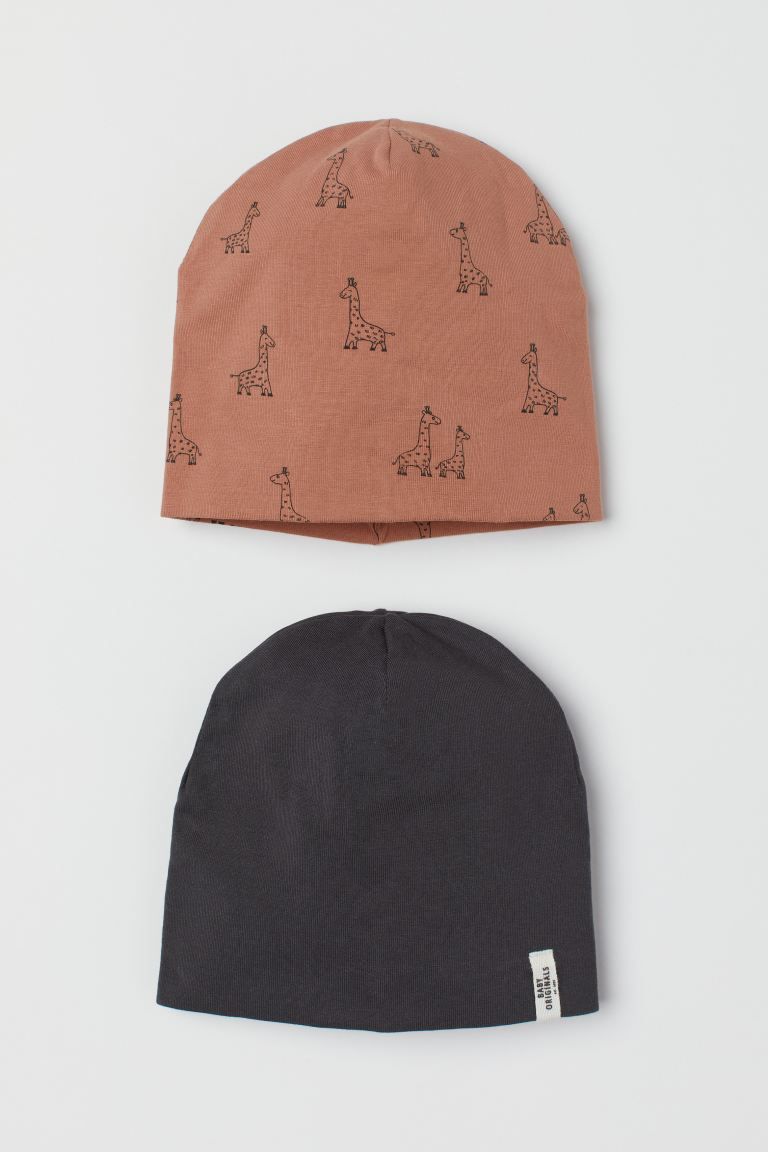 2-pack Cotton Hats | H&M (US + CA)