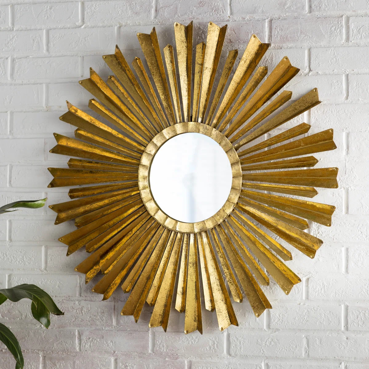 Wald Metal Sunburst Wall Mirror | Wayfair North America