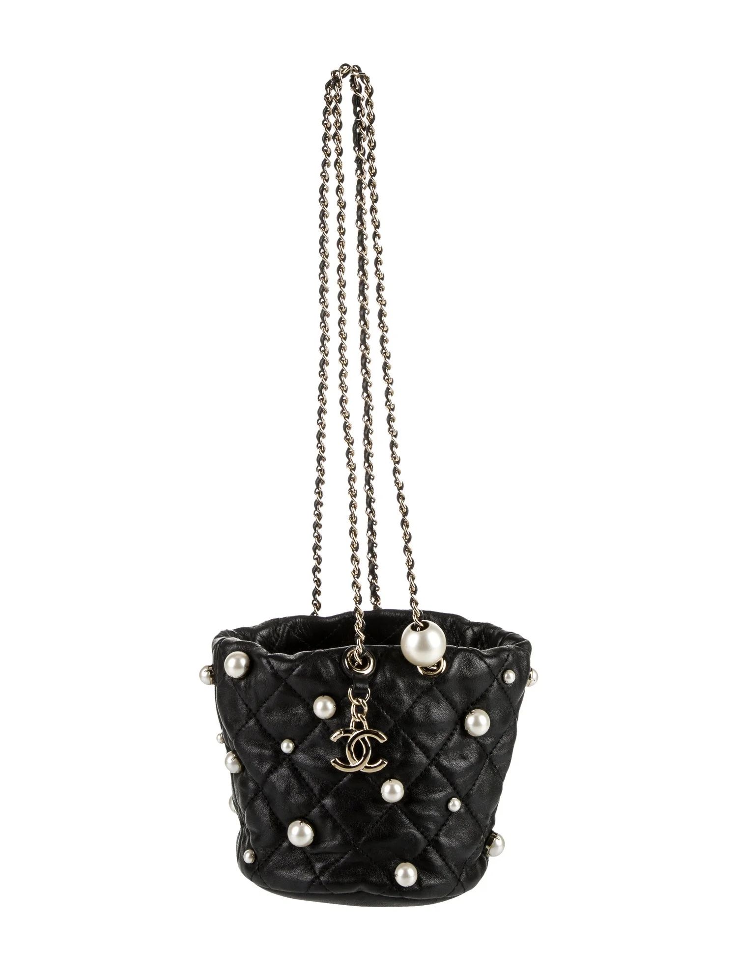 2021 Mini About Pearls Drawstring Bucket Bag | The RealReal