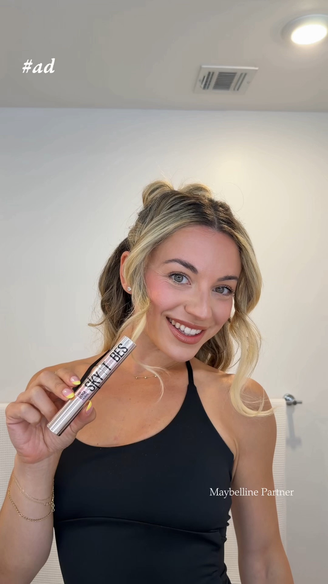 #ad from get ready to get unready 🤍 the new Maybelline Lash Sensational Sky High Tubes Mascara stayed put all day and the warm water removal is my favorite part🎀 shop through my @shop.ltk using my LTK link and find it at @target 💌 #liketkit @Maybelline @targetstyle @target #TargetPartner #MaybellinePartner