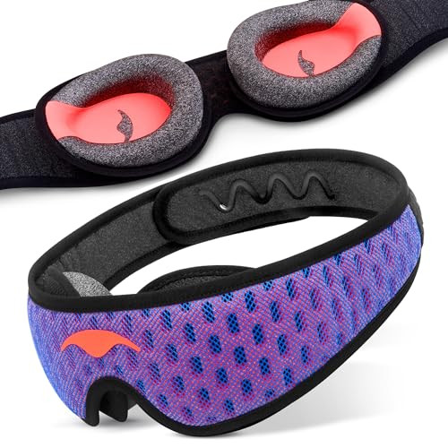 Manta Pro 100 percent blackout sleep mask with adjustable eye cups