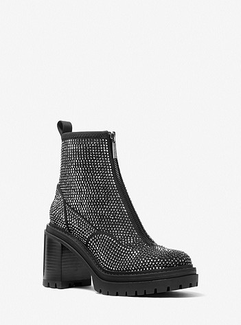 Cyrus Embellished Scuba Ankle Boot | Michael Kors US
