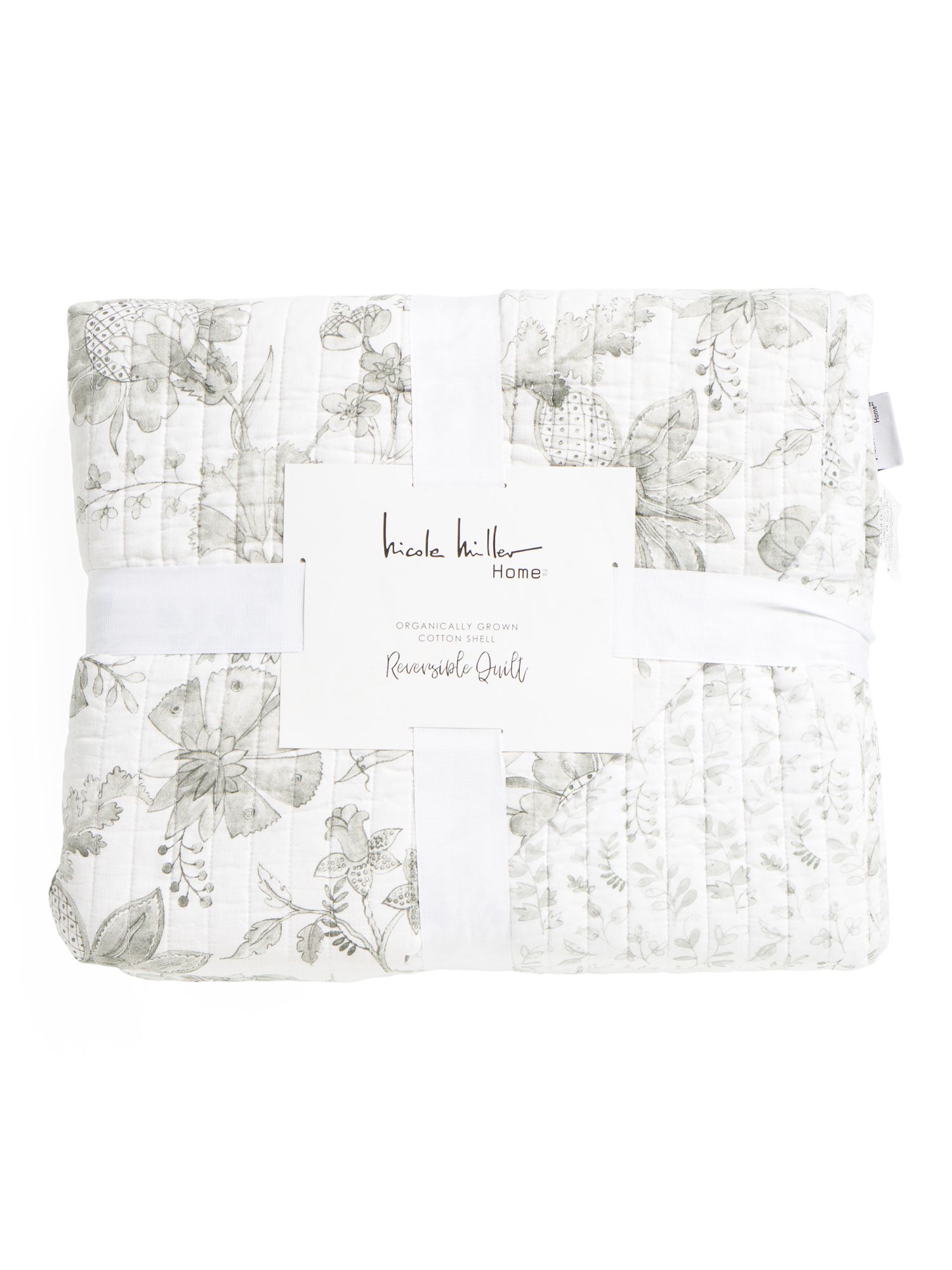 Lisette Jacobean Slub Organic Quilt | Bed & Bath | Marshalls | Marshalls