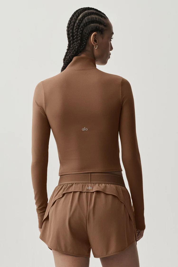 ALO Softsculpt Precision 1/4 Zip Long Sleeve | Alo Yoga (US)