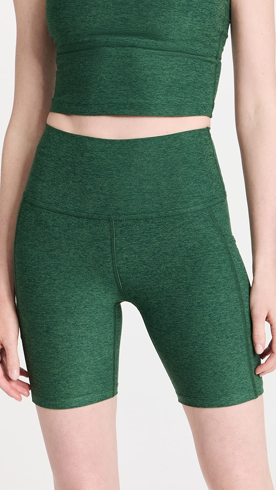 Spacedye Team Pockets High Waisted Biker Shorts | Shopbop