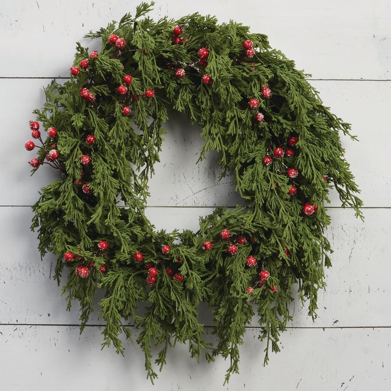 My Texas House Red Berry Wreath, 20 Inch | Walmart (US)