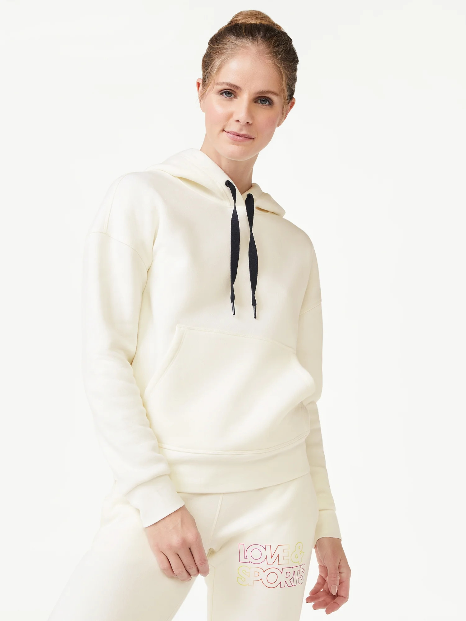Love & Sports Women’s Heavyweight Fleece Pullover Hoodie - Walmart.com | Walmart (US)