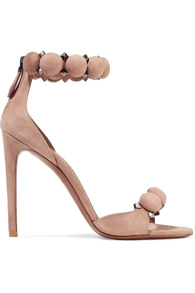 Studded suede sandals | NET-A-PORTER (US)