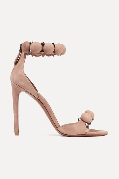 Studded suede sandals | NET-A-PORTER (US)