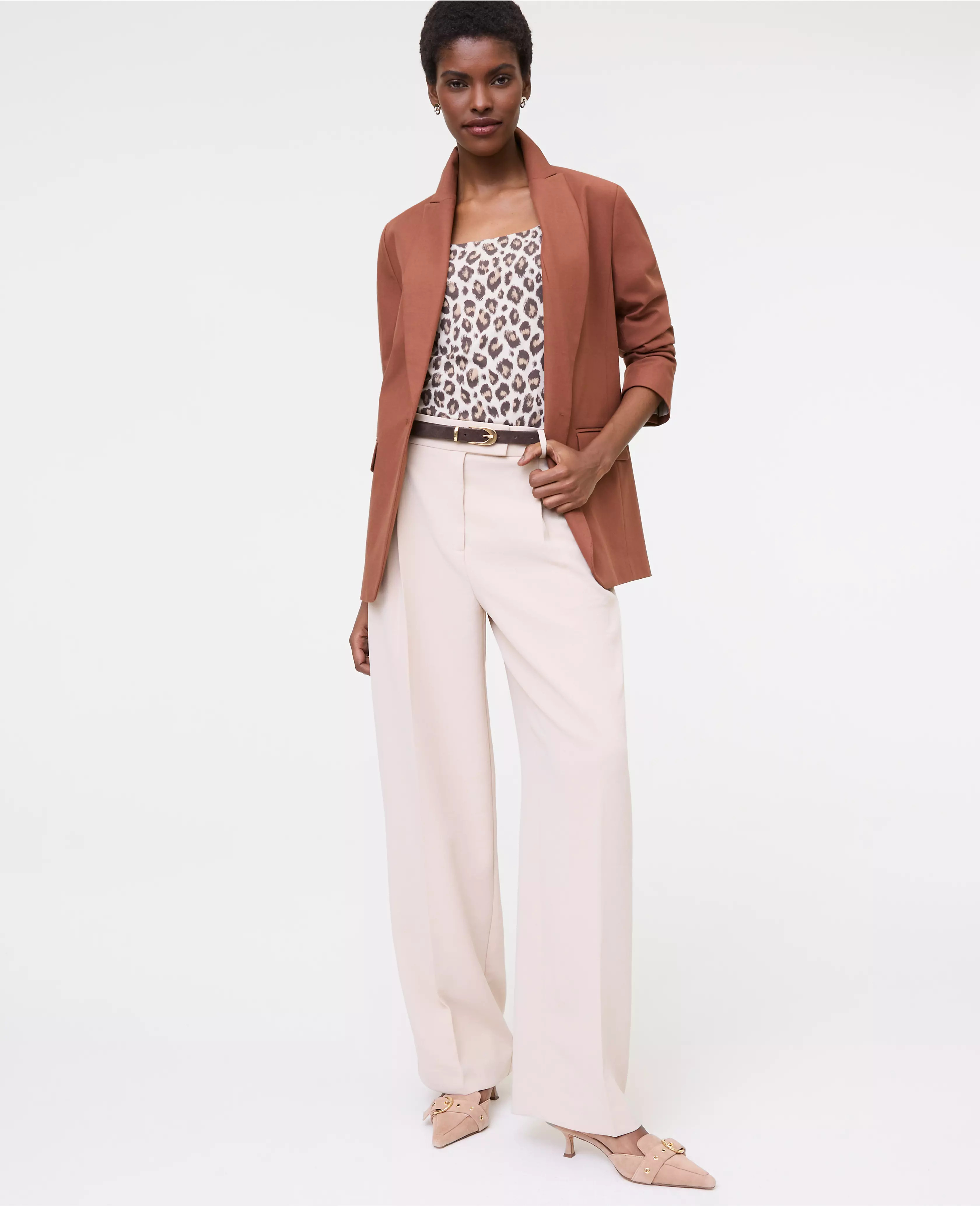 The Longline Blazer in Bi-Stretch Twill | Ann Taylor