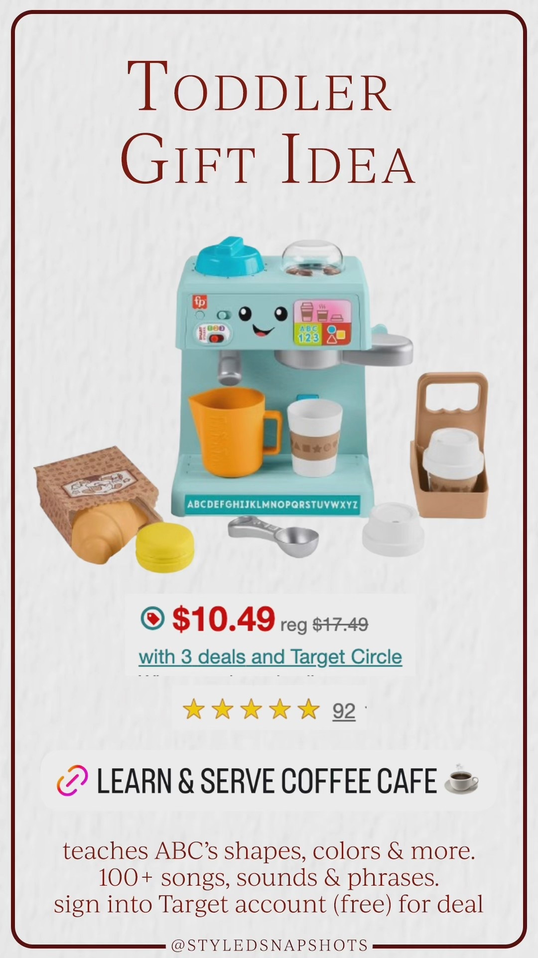 Toddler gift idea on sale for $10 🎁

#LTKSaleAlert #LTKGiftGuide #LTKKids