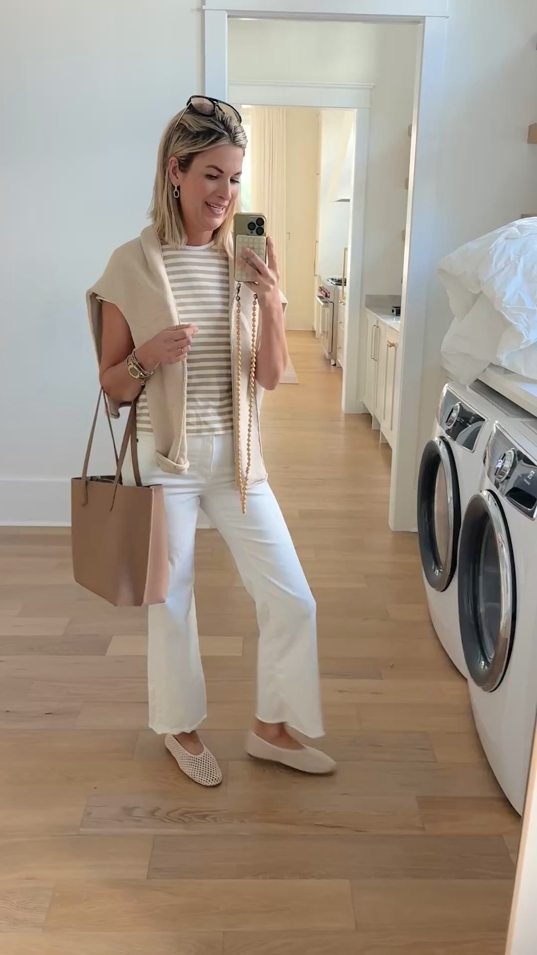 I am 5’11” in small tops and 27 tall jeans.  Shoes true to size and 15% off with code PINTERESTING15.  

#LTKootd #LTKTall #LTKSaleAlert