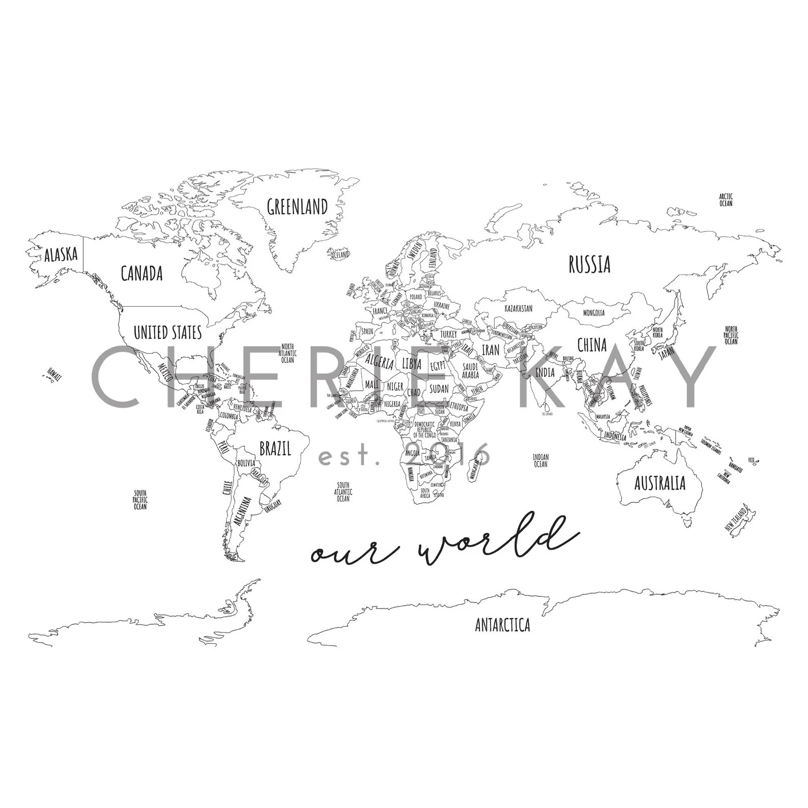 World Map | Canvas Flag | Homeschool Decor | World Map Wall Art | Classroom Decor | Educational B... | Etsy (US)