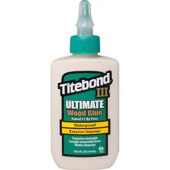 Titebond III Ultimate Wood Glue Brown Waterproof , Interior/Exterior Wood Adhesive (Actual Net Co... | Lowe's