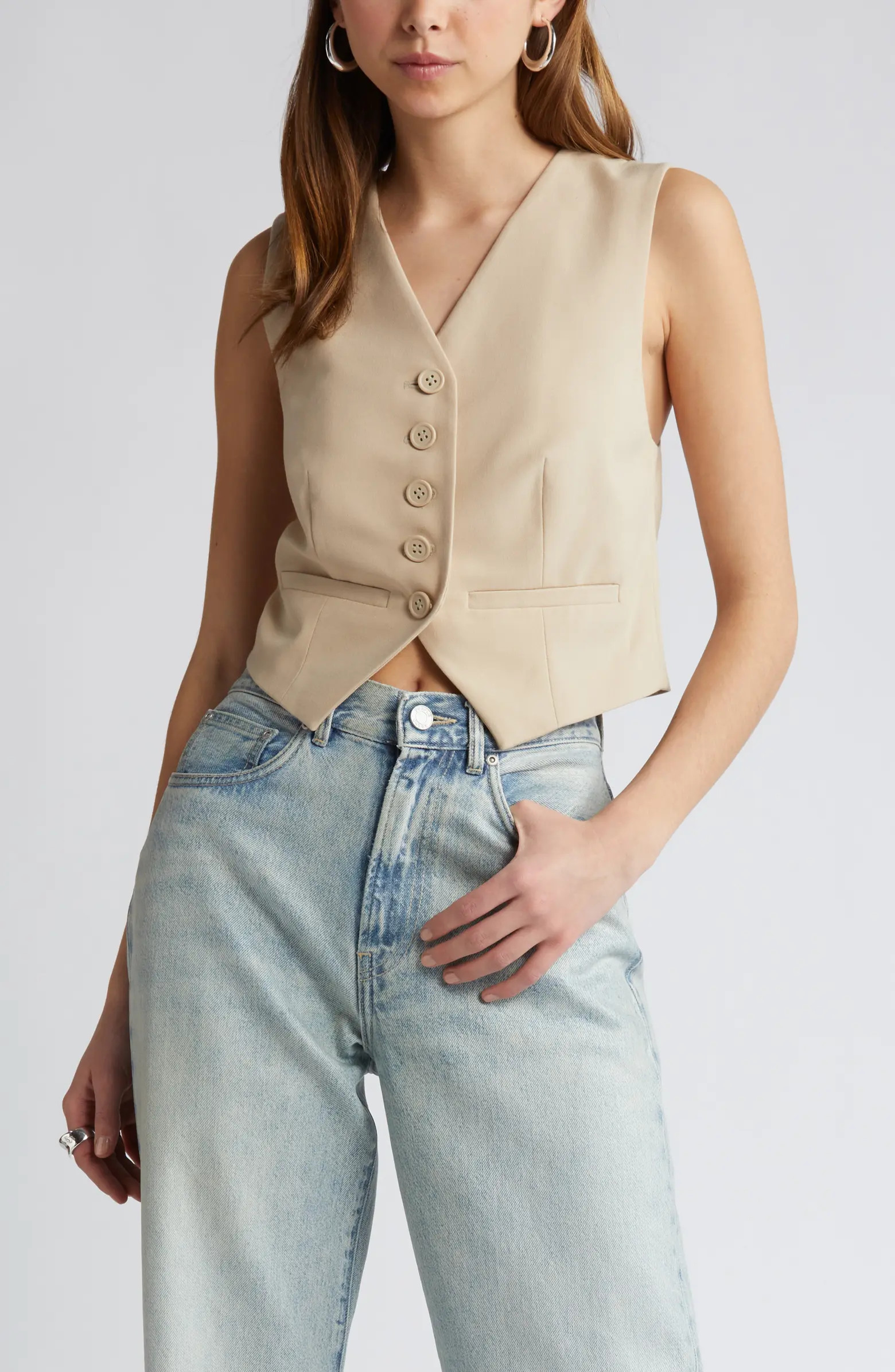 Open Edit Waistcoat Vest | Nordstrom | Nordstrom