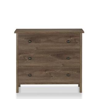 Furniture of America London 3-Drawer Distressed Walnut Chest of Drawers FGI-18604C21-S | The Home Depot