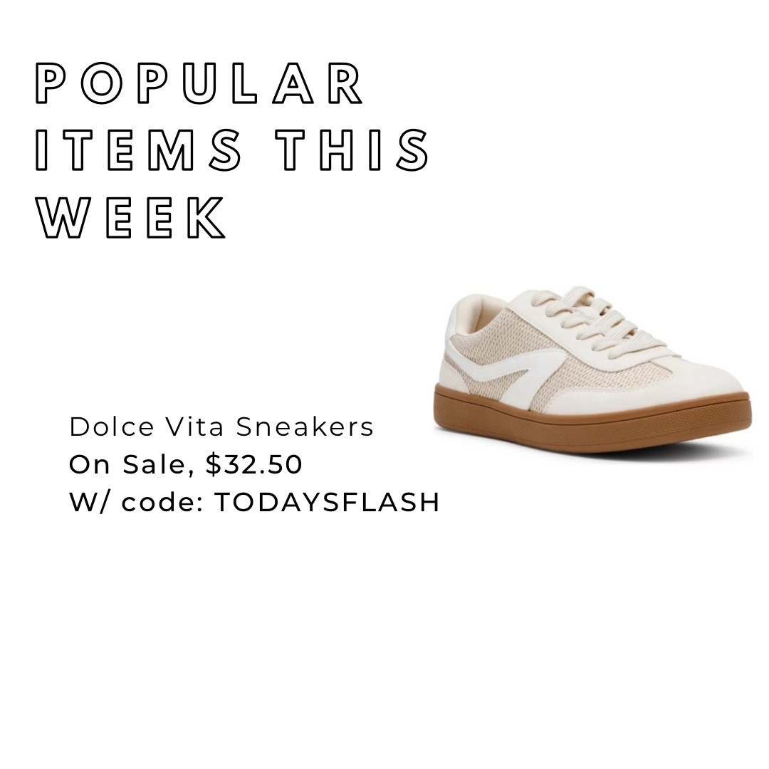 ON SALE, use code TODAYSFLASH- dolce vita - these are so cute! I love the color combo! There are more colors available  


#tennisshoes #belk #dolcevita #sneakers #salefinds #teacheroutfit 


#LTKU #LTKOver40 #LTKFindsUnder50 #LTKActive #LTKSaleAlert