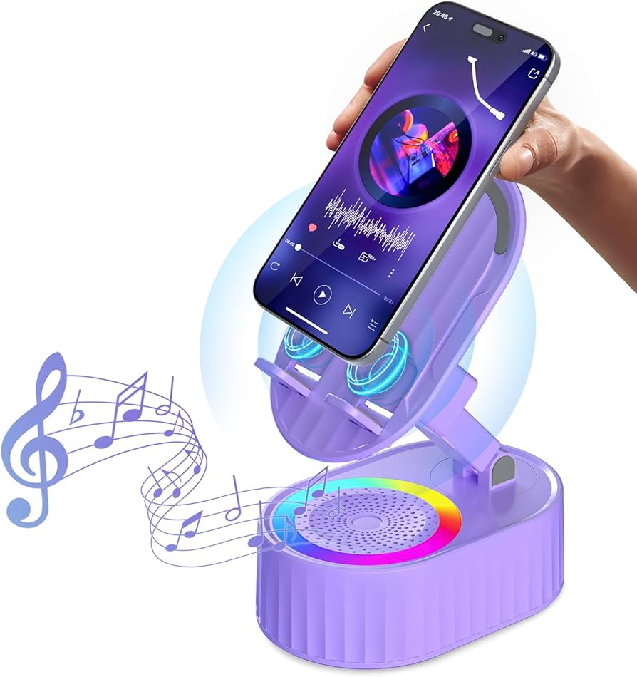 AKLLCCR Wireless Induction Audio Bluetooth Speaker 5in1 Phone Holder Emergency Rechargeable (3000... | Amazon (US)