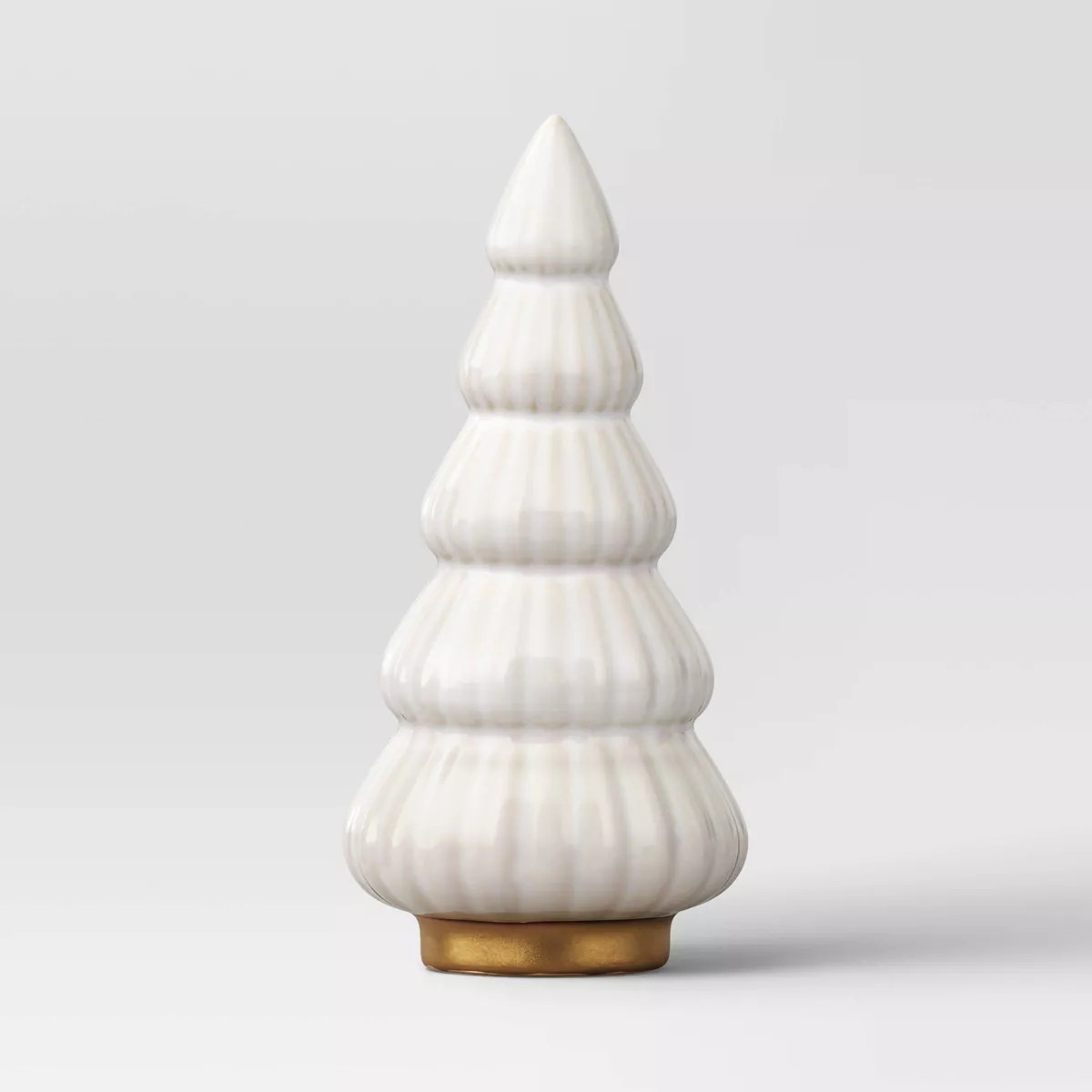 Christmas Medium Scalloped Decorative Ceramic Tree White - Threshold™ | Target