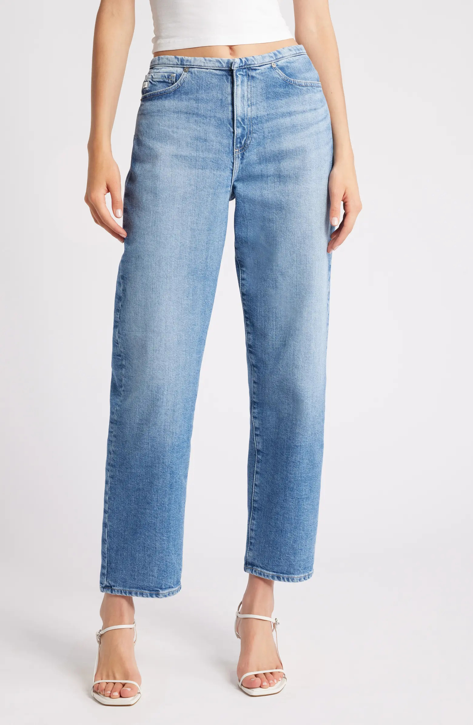 AG Rian High Waist Ankle Straight Leg Jeans | Nordstrom | Nordstrom
