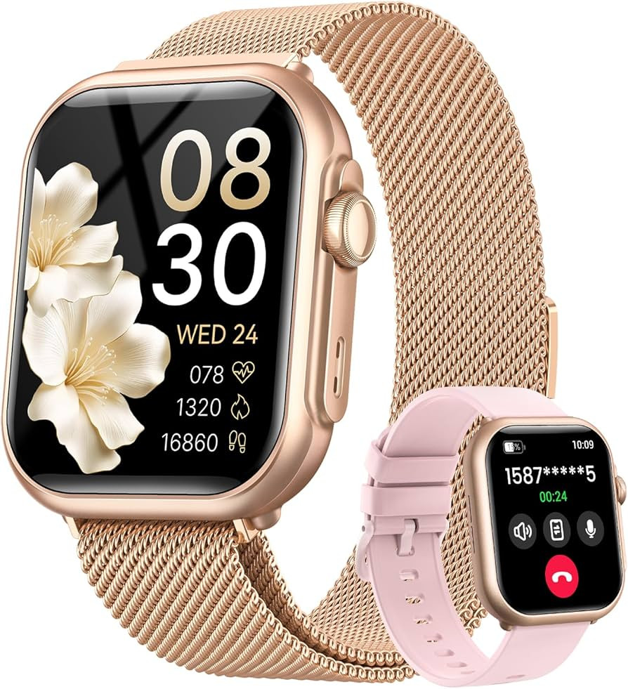 Smart Watch for Women for iPhone Android: 1.85"Smartwatch with Make/Answer Call Sleep Heart Rate ... | Amazon (US)