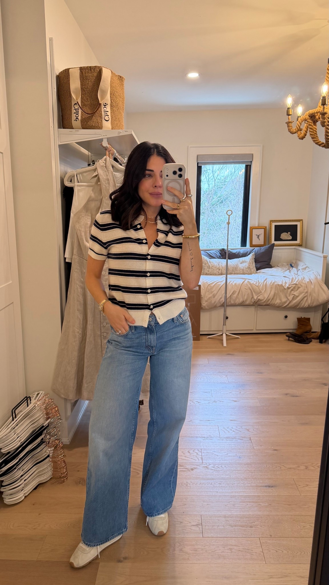 Jeans - size 25 
Cardigan - size XS 

#LTKcanada #LTKpetite