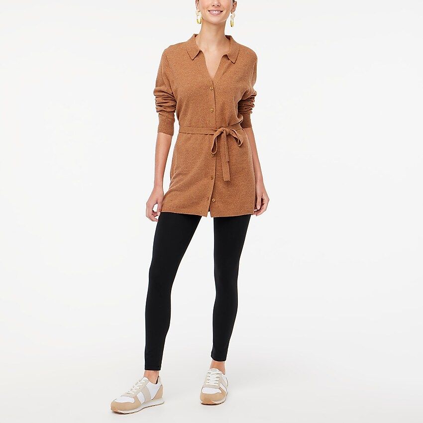 Wool-blend belted cardigan sweater | J.Crew Factory