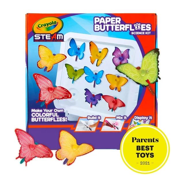 Crayola Steam Paper Butterflies Art Set, Gift for Kids - Walmart.com | Walmart (US)