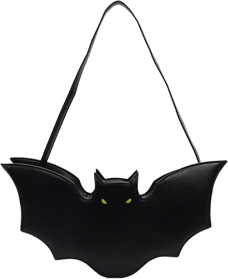 Halloween Purses for Women Novelty Bat Shaped Crossbody Shoulder Bags with Strap Stylish Retro Fe... | Amazon (US)