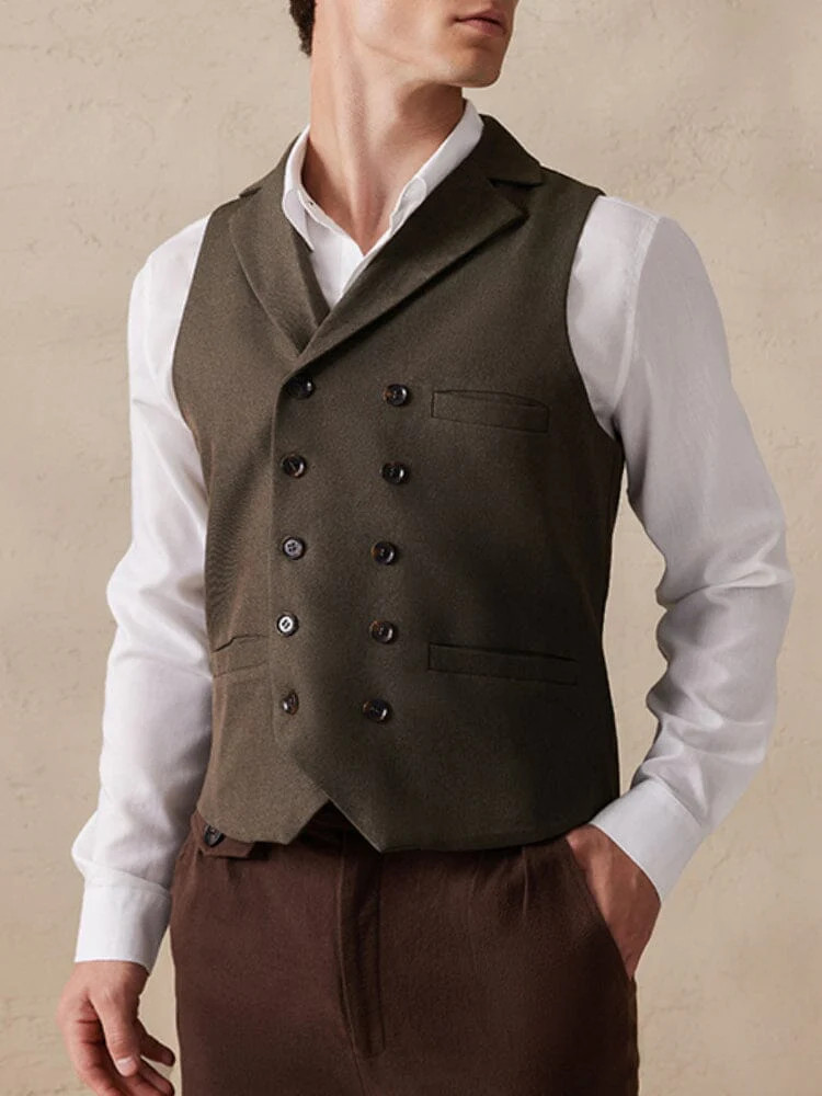 Vintage Double-Breasted Vest | Coofandy (Global)