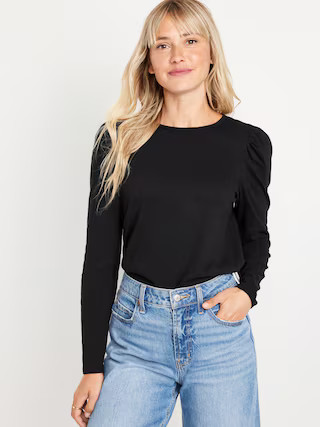 EveryWear Puff-Sleeve Top for Women | Old Navy (US)