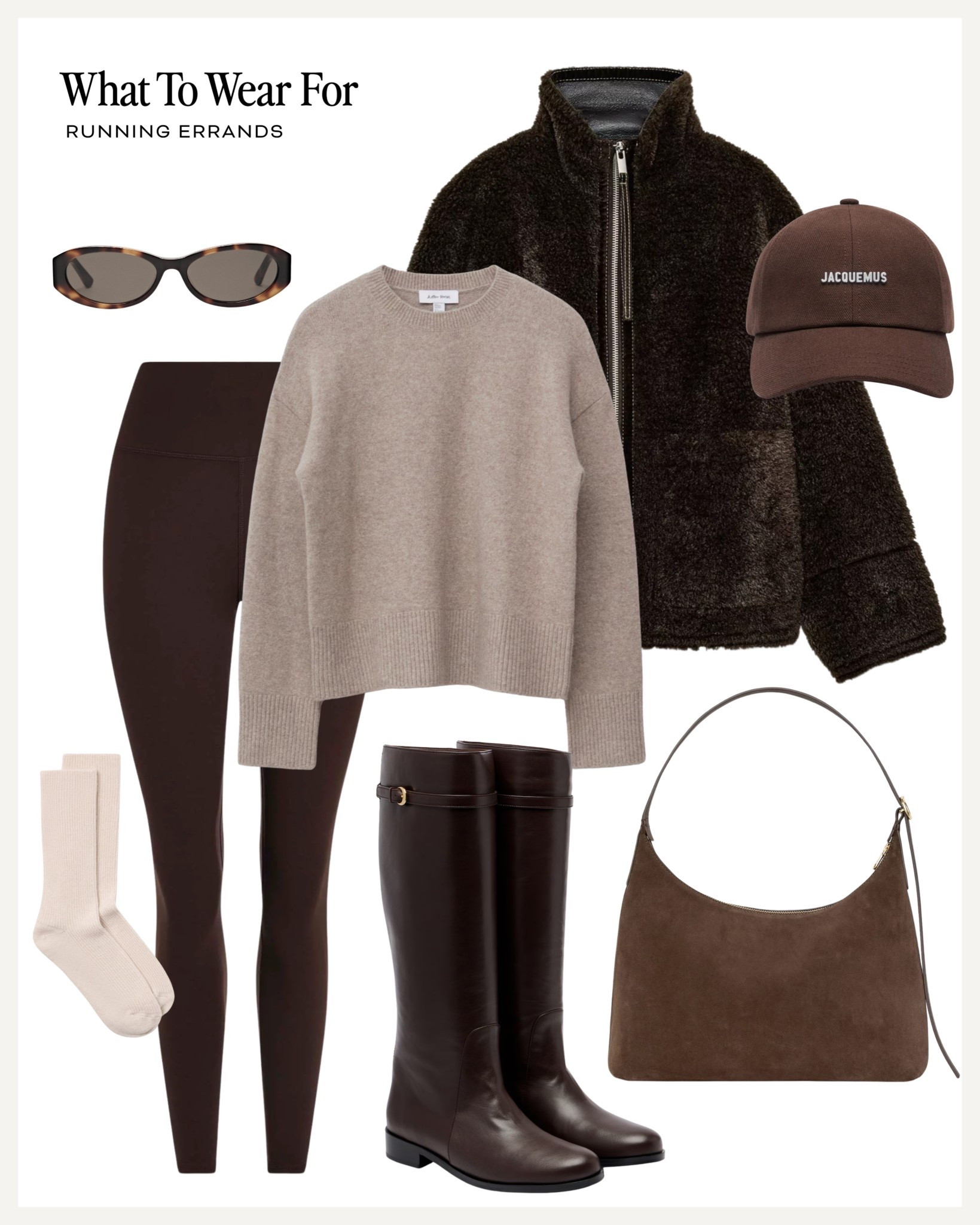 Ways to wear knee high boots for autumn 🍂 

Brown Teddy jacket / leggings / neutral outfits / suede bag / running errands 

#LTKautumn #LTKuk