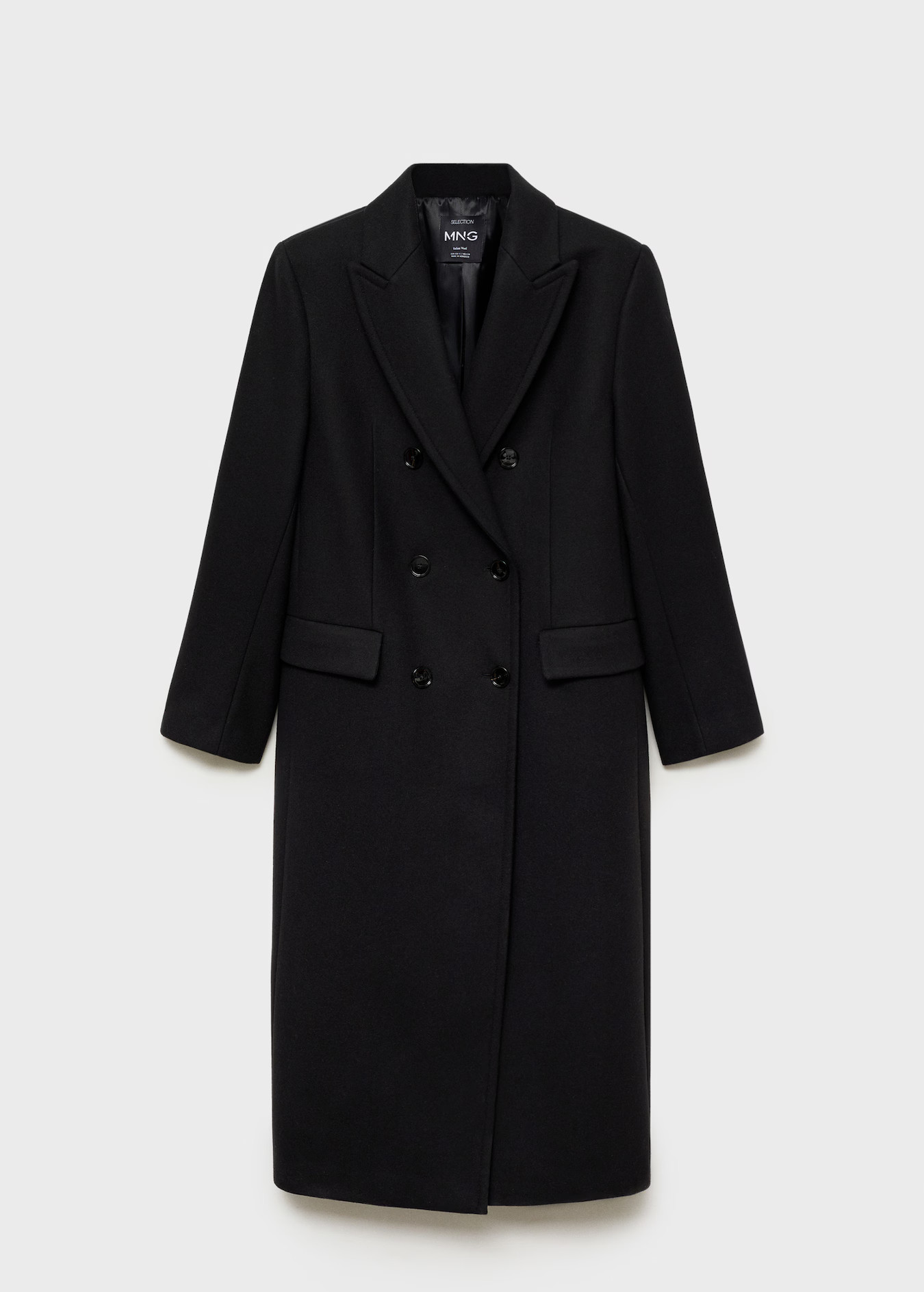 Double-breasted wool coat - Women | MANGO USA | Mango (US/MX/AU)
