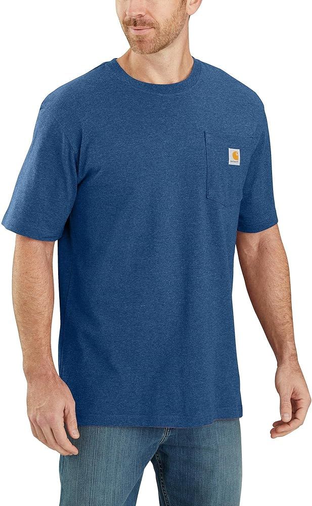 Carhartt Men's Loose Fit Heavyweight Short-Sleeve Pocket T-Shirt | Amazon (US)