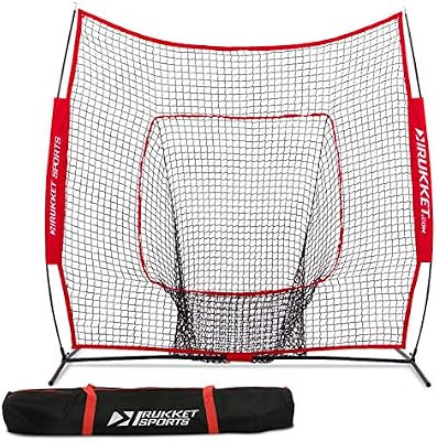 Rukket 7x7 Baseball & Softball Net, Practice Hitting, Pitching, Batting and Catching, Backstop Sc... | Amazon (US)