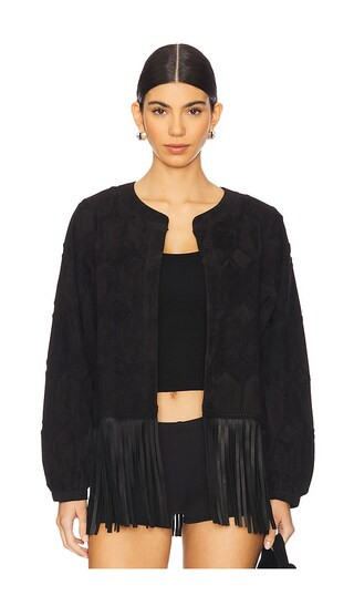 Shakuntala Jacket in Onyx Black | Revolve Clothing (Global)