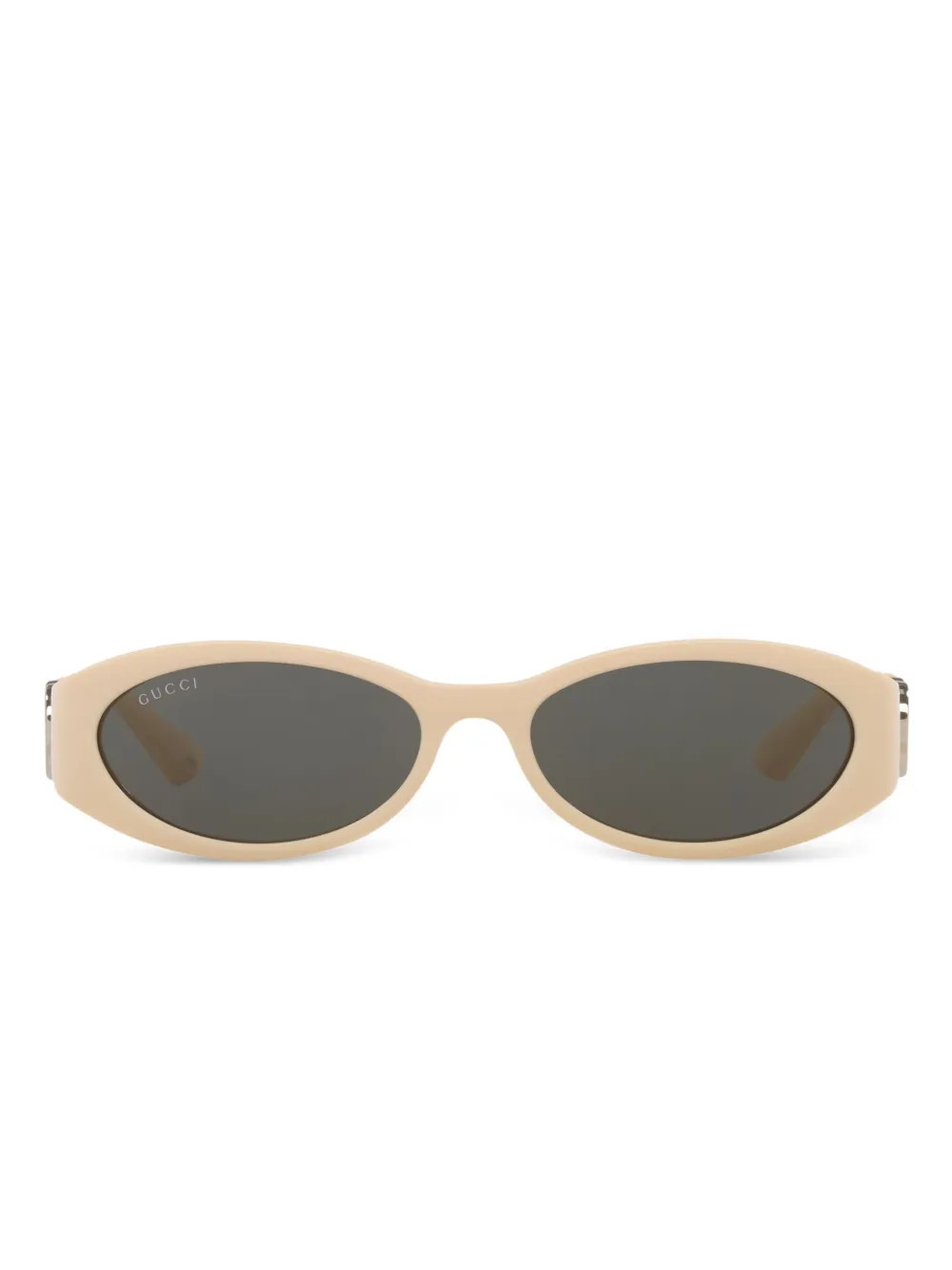 Gucci Eyewear oval-frame sunglasses - Neutrals | Farfetch Global