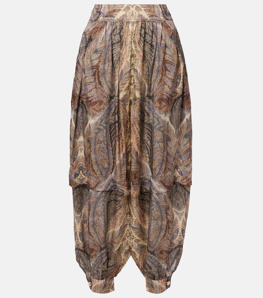 Hypnotic paisley silk wide-leg pants | Mytheresa (US/CA)
