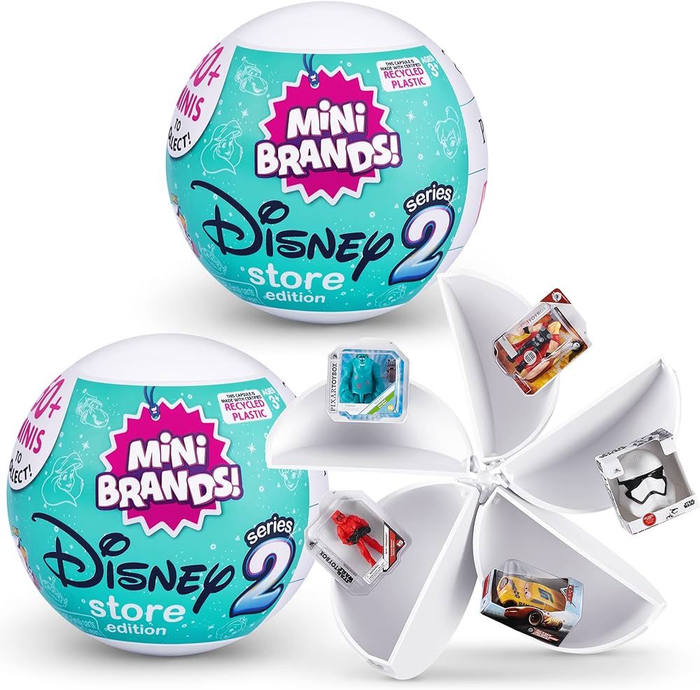 5 Surprise Disney Mini Brands Series 2 by ZURU (2 Pack) Amazon Exclusive and Mystery Collectibles... | Amazon (US)
