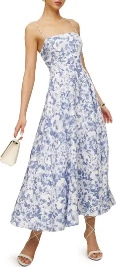 Monette Floral Linen Maxi Dress | Nordstrom
