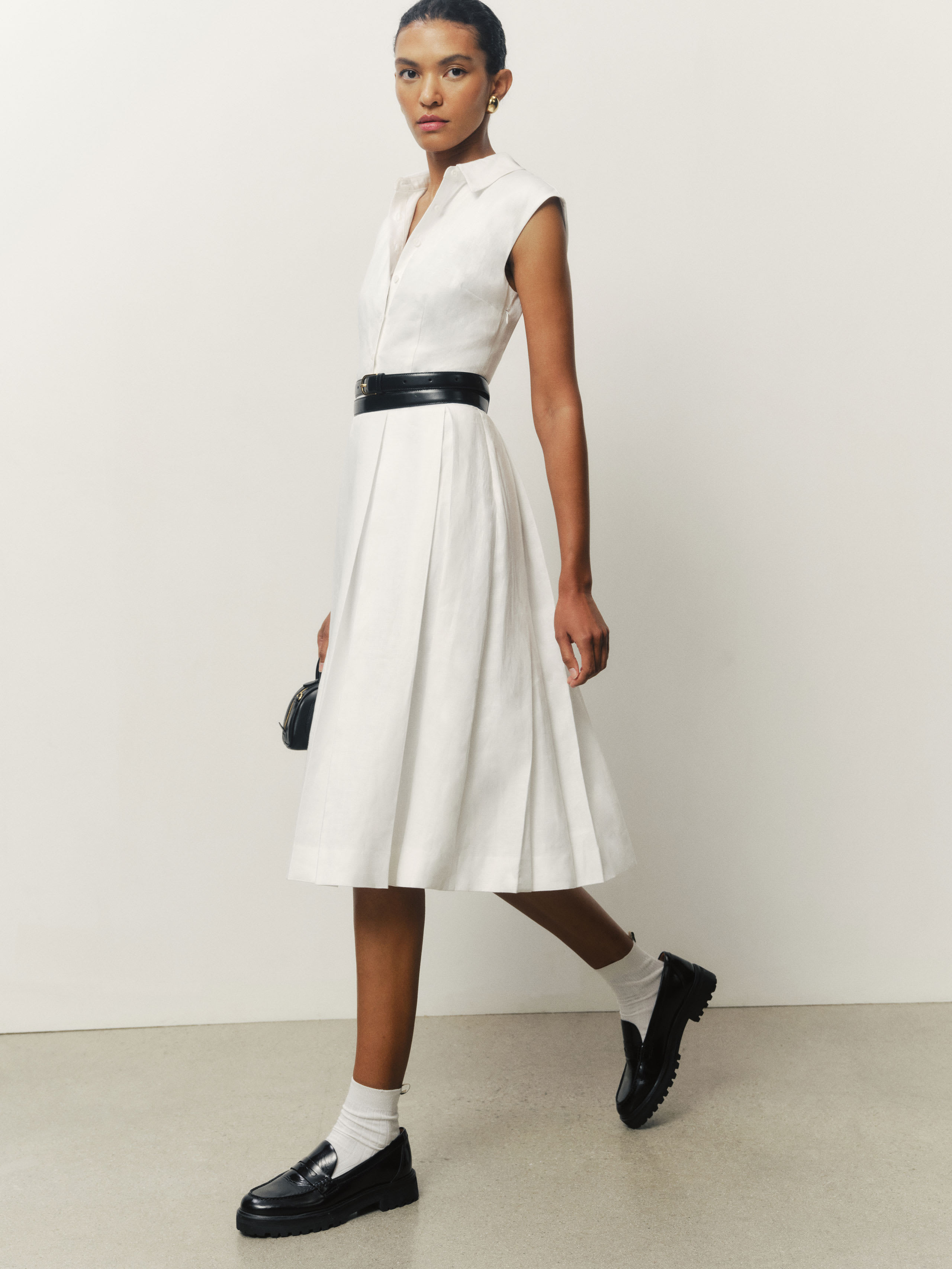 Prim Linen Dress | Reformation (Global)